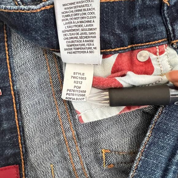 Lucky Brand Sofia Dark Rinse Boot Cut Jeans Size 4 27 - Picture 8 of 11